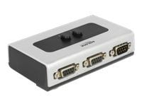 Delock - Switch - 3 x seriell - stasjonær, veggmonterbar