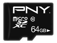 PNY Performance Plus - Flashminnekort - 64 GB - Class 10 - microSDXC