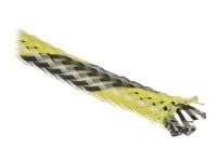 Delock - Flätad ärm - sträckbar - 2 m - svart, gul