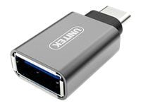 UNITEK Y-A025CGY, USB Type-C, USB A-tyyppi, Metallinen