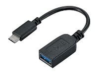 Fujitsu - USB-adapter - USB-C (hane) till USB typ A (hona) - 15 cm - svart - för Celsius H7510, J5010, W5010; ESPRIMO D7010, D7011, D9010, D9011, G...