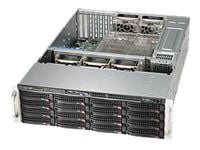 Supermicro SC836 BE1C-R1K23B - Kan monteras i rack 3U - förbättrad utökad ATX - SATA/SAS - hot-swap 1200 Watt - svart