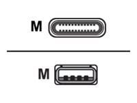 Deltaco USBC-1011M, 2 m, USB C, USB A, USB 2.0, Valkoinen