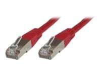 Microconnect SSTP610R, 10 m, Cat6, S/FTP (S-STP), RJ-45, RJ-45, Punainen