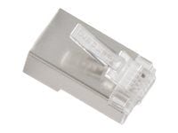 Lanberg PLS-5020, RJ-45, Ruostumaton teräs, Läpinäkyvä, Cat5e, F/UTP (FTP), 20 kpl, Muovipussi
