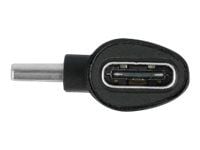Delock - USB-adapter - USB-C (hann) til USB-C (hunn) - USB 2.0 - 20 V - 3 A - svart
