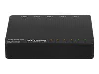 Lanberg DSP3-1005 - Switch - ikke-styrt - 5 x 10/100/1000 (4 PoE+) - stasjonær, veggmonterbar - PoE+ (60 W)
