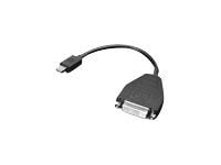 Lenovo - DisplayPort-adapter - enkeltlenke - Mini DisplayPort (hann) til DVI-D (hunn) - 20 cm - for ThinkCentre M75t Gen 2; ThinkPad P51; ThinkStat...