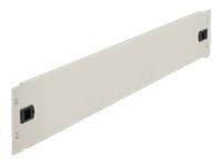 Delock - Blindpanel till rack - grå - 2U - 19"