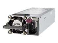 HPE - Virtalähde - pikapistoke/redundantti (plug-in-moduuli) - Flex Slot - 80 PLUS Platinum - AC 100-240 V - 500 Watt - 563 VA