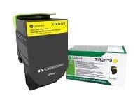 Lexmark 71B2HY0, 3500 sivua, Keltainen, 1 kpl