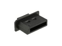 Delock Dust Cover for Displayport - Støvdeksel - svart (en pakke 10)