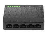 Lanberg DSP1-0105 - Switch - ikke-styrt - 5 x 10/100 - stasjonær