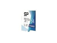 SILICON POWER Superior Pro microSDXC_Colorful - Flashminnekort (microSDHC til SD-adapter inkludert) - 64 GB - A1 / Video Class V30 / UHS-I U3 / Cla...