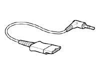 Poly - Headset-adapter - Snabburkoppling hane till mikrojack hane högervinklad - 45.7 cm - för Poly PTH100, PTH200; Supra PTH-100