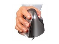 Evoluent VerticalMouse 4 - Mus - ergonomisk - venstrehåndet - optisk - 6 knapper - kabling - USB