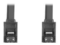 Lanberg - SATA-kabel - Serial ATA 150/300/600 - SATA (hunn) hasp til SATA (hunn) hasp - 50 cm - svart