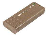 GOODRAM UME3 - USB-flashstasjon - 32 GB - USB 3.0 - mørk beige