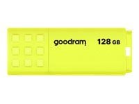 GOODRAM UME2 - USB flash-enhet - 128 GB - USB 2.0 - gul