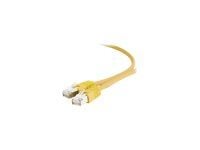 Cablexpert - Kablage - RJ-45 (hann) til RJ-45 (hann) - 3 m - S/FTP - CAT 6a - halogenfri, formet - gul