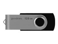 Goodram UTS2, 128 GB, USB A-tyyppi, 2.0, 20 MB/s, Taittuva, Musta