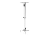 Vision Techmount TM-TELE - Monteringssæt (til loftmontering, teleskoprod) - for projektor - satin hvit - loftsmonterbar