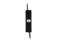 Rebeltec CITY - Hodetelefoner med mikrofon - on-ear - kablet - 3,5 mm jakk - svart