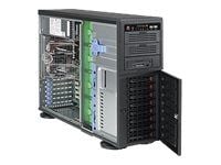 Supermicro SC743 TQ-903B-SQ - Tower 4U - utökad ATX - SATA/SAS - hot-swap 900 Watt - svart - USB