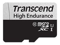 Transcend 350V - Flashminnekort (SD-adapter inkludert) - 64 GB - UHS-I U1 / Class10 - microSDXC UHS-I