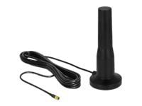 Delock - Antenne - Smart Home - 3 - 5 dBi - rundtstrålende - innendørs / utendørs, magnetmonterbar - svart