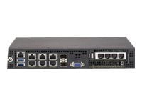 Supermicro SuperServer E300-8D - Server - Mini-1U 1-veis - 1 x Xeon D-1518 - RAM 0 GB - uten HDD - AST2400 - Gigabit Ethernet, 10 Gigabit Ethernet ...