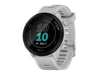 Garmin Forerunner 55 - Hvit - sportsur med bånd - silikon - hvit - display 1.04" - Bluetooth, ANT+ - 37 g