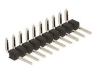 Delock - Pin header (10-pin, pitch 2.54 mm) - svart (en pakke 5)