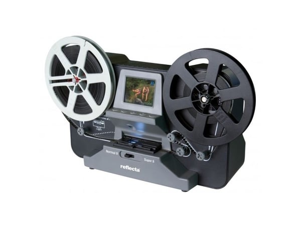Reflecta Film Scanner Super 8 – Normal 8, Film-/diabildsscanner, Svart, LCD, 6,1 cm (2.4"), CMOS, 1/3"