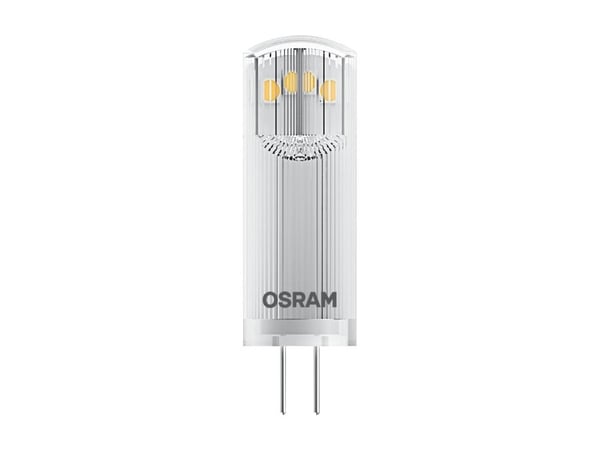 OSRAM PIN - LED-lyspære - form: T13 - klar finish - G4 - 1.8 W (ekvivalent 20 W) - klasse F - varmt hvitt lys - 2700 K