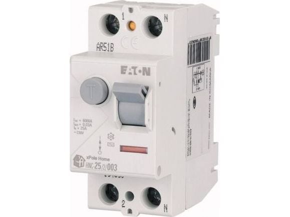 Eaton Residual current circuit breaker 2P 40A 0,03A type AC xPole Home HNC-40/2/003 194691