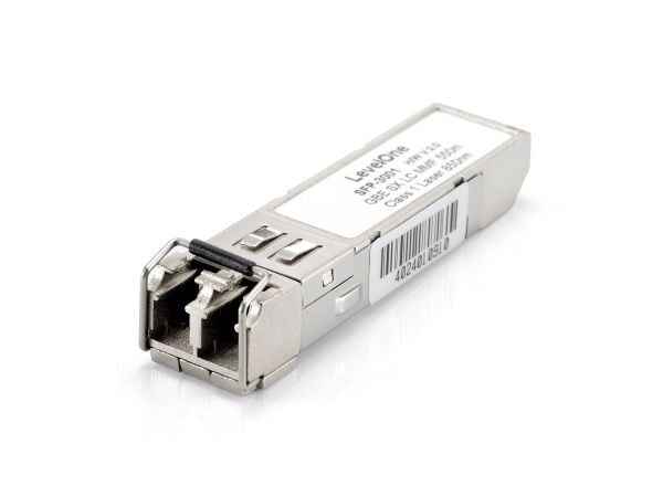 LevelOne SFP-3001 - SFP (mini-GBIC) transceivermodul - 1GbE - 1000Base-SX - LC - opp til 550 m - 850 nm