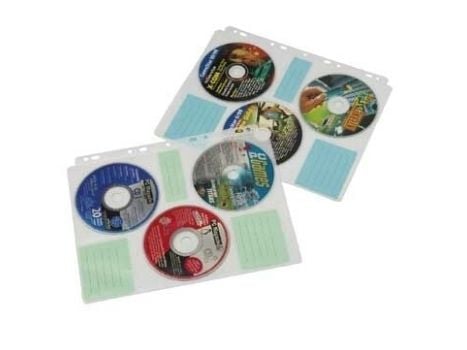 Hama CD-ROM Index Sleeves, 60 disker, Gjennomsiktig, Plast, 350 mm, 260 mm, 10 mm