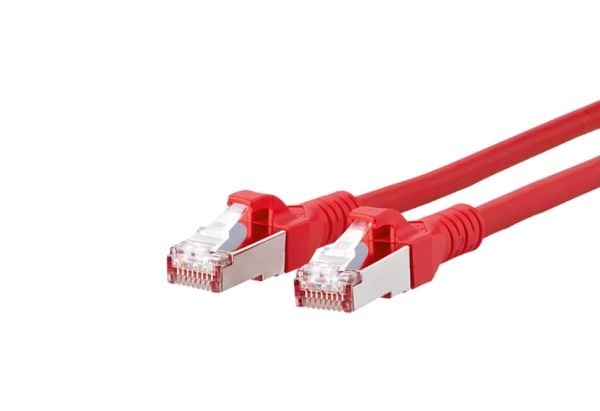 BTR NETCOM Cat6A, 10m, 10 m, Cat6a, RJ-45, RJ-45, Rød