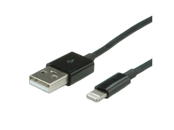 Value 11.99.8326, 0,15 m, Lightning, USB A, Musta, Suora, Suora