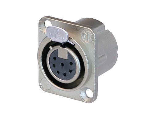 Neutrik NC7FD-LX, XLR, Sølv, Nickel, Zink, IP40, 50 V, 5 A