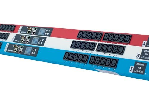 Raritan Dominion PX PX3-5190R - Strømfordelerenhet (kan monteres i rack) - AC 230 V - 3800 VA - Ethernet, USB - inngang: IEC 60309 16A - utgangskon...