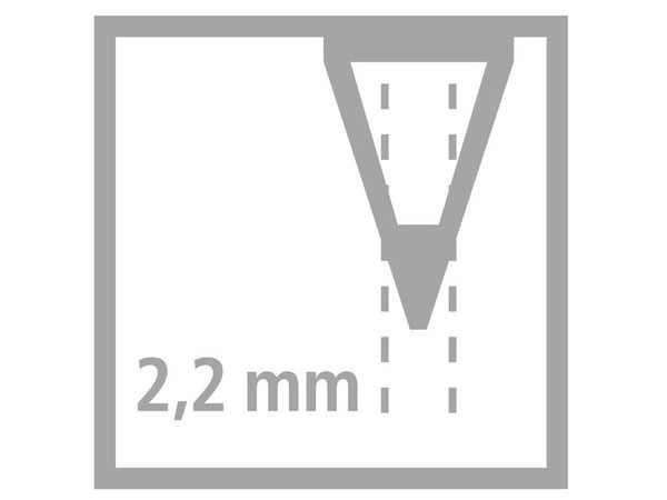 STABILO EASYgraph S, HB, Bensinfarge, Triangulær, Skole, 2,2 mm, 45 mm