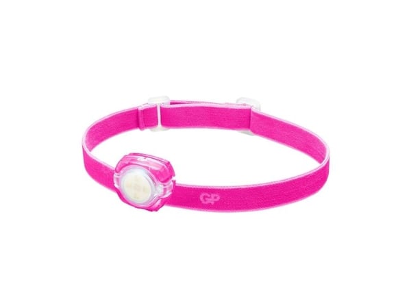 GP Batteries CH31002, Hodebåndslommelykt, Rosa, 100 lm, CR2025, Alkalinsk