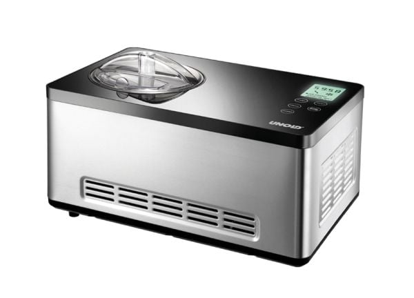 Unold 48845, Kompressor-iskremmaskin, 2 l, 1 boller, Sort, Rustfritt stål, 60 min, LCD