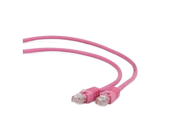 Gembird - Koblingskabel - RJ-45 (hann) til RJ-45 (hann) - UTP - CAT 5e - formstøpt - rosa