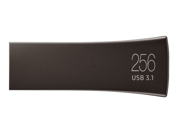 Samsung BAR Plus MUF-256BE4 - USB-flashstasjon - 256 GB - USB 3.1 Gen 1 - titangrå