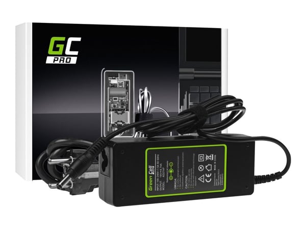 Green Cell PRO - Strømadapter - AC - 90 watt - svart - for Toshiba Satellite A200, A300, A350D, A500, A505, A660, L300D, L350