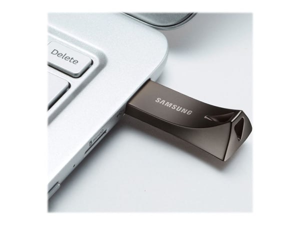 Samsung BAR Plus MUF-256BE4 - USB-flashstasjon - 256 GB - USB 3.1 Gen 1 - titangrå