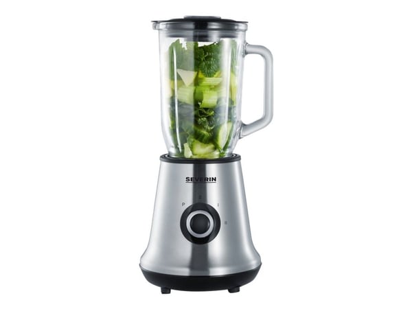 SEVERIN SM 3734 - Mikser - 1 liter - 500 W - børstet rustfritt stål / svart